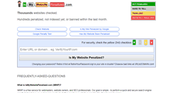Desktop Screenshot of ismywebsitepenalized.com